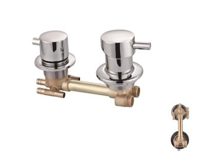 China Without Slide Bar Shower Panel Water Mixer Tap Chrome Bathroom Shower Brass Faucet for sale