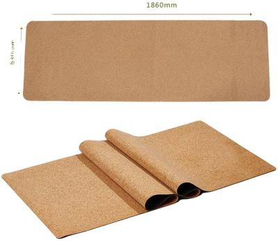 China Fitness Yoga Mat Natural Cork Rubber Fitness Mat OEM Hot Selling Eco Friendly Logo for sale