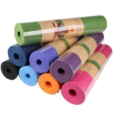 China Eco-Friendly Quality 6mm Tape Gym Mat Shenzhen Factory / Non-Toxic Custom Printed Yoga Mats Retail On Amazon for sale