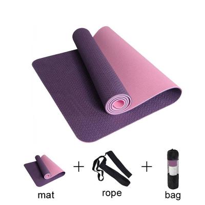 China Eco Friendly Wholesale Yoga Mat Custom Printing Tape Eco Friendly Yoga Mats With Alignment Lines for sale