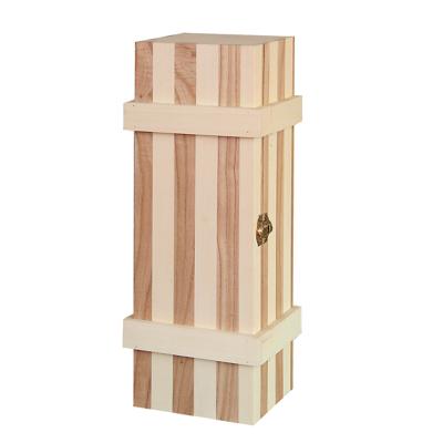 China Recyclable High Quality Smooth Pine Wine Box Wood Gift Box for sale