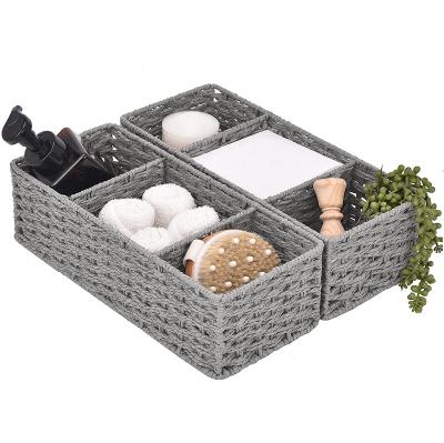 China Home Clothes Storage Basket Handmade / Handmade - Woven Organizer Natural Color Woven Plant Plankton Basket Storage Basket Plant Plankton Basket for sale