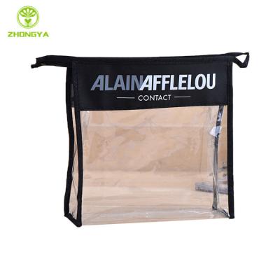 China Recyclable Wholesale Fashion Clear Zip Lock Transparent Jewelry Envelope Pvc Cosmetic Bag for sale