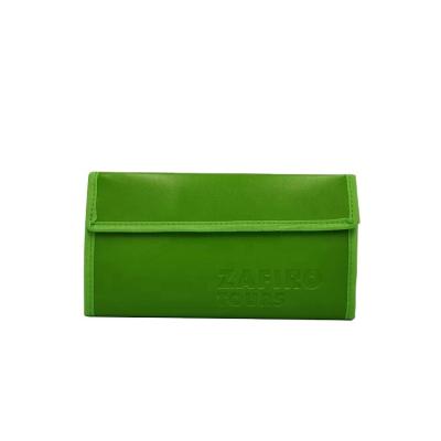 China Waterproof 2021 Factory Price Daily Life Dark Green High End Men Long Leather Wallet for sale