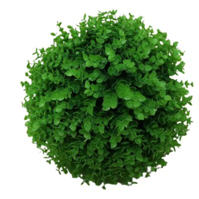 China Milan Modern Artificial Ceiling Ball Grass Plant Eucalyptus Plastic Grass Ball Ball Green Plant Decoration for sale