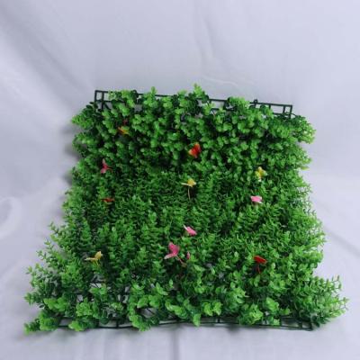 China New Environment Friendly Wall Grass Plastic Artificial Grass Wall Panels With Butterflies for sale