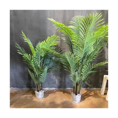 China New Design Hot Sale Wholesale Artificial Indoor Decoration Lifelike Looking Palm Tree Plant for sale