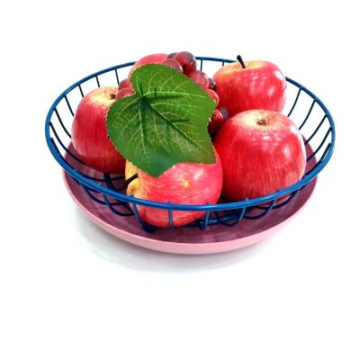 China Powerd Detachable Liner 2-Tier Fruit Bowl Wire Fruit Holder Snack Basket Storage Rack For Home Kitchen Decor Bedroom Heating for sale