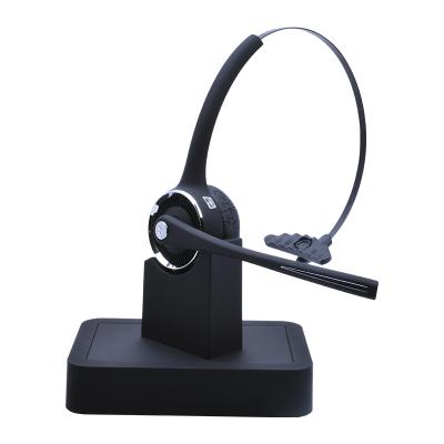 China Handsfree Headband Office Call Equipment BT Device with Charging Base Bluetooth Headset for Business Call Center for sale