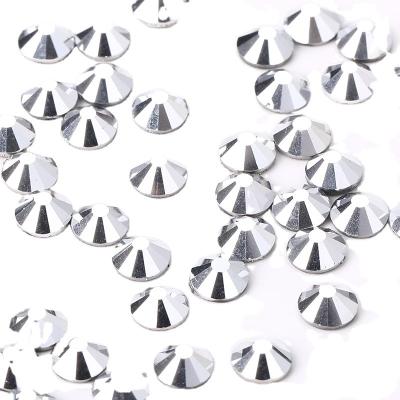 China Flatback 1440Pcs/Set of New Color Crystal Diamond Round Flat Back Rhinestone Nail Art Jewelry for sale