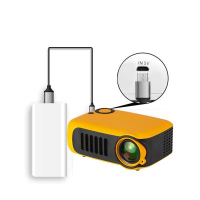 China Pico 2021 Cute Kids Mini Digital Projector Portable Mobile Video Projector Powered By Power Bank for sale