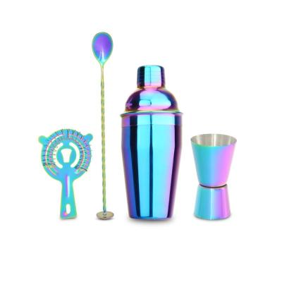 China 2019 Viable Colorful Amazon Success Cocktailshaker 550ml Cocktail Shaker Set for sale