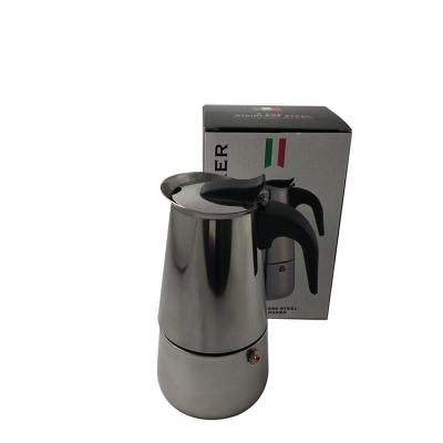 China Household Stainless Steel Espresso Coffee Machine Wholesale Aluminum Portable Coffee Maker 2/4/6/9 for sale