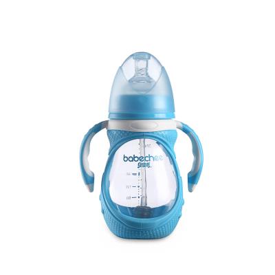 China Wholesale BPA free soft portable freeglass borosilicate 150ML milk water drinks newborn baby food bottles bpa free feeding bottle for sale