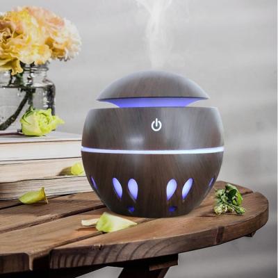 China Color Changing LED Light Humidifier Home Appliance Diffuser Aroma Essential Oil Mist Fountain Portable Ultrasonic Humidifier for sale