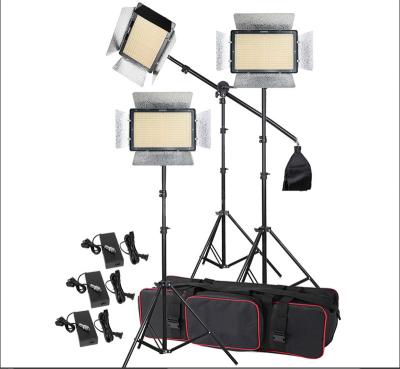 China Bicolor Led Video 3200-5500K 1200 Fill Light Lighting Kit +2m Light Stand And Arm +Power Adapter+Bag Ooo5 for sale