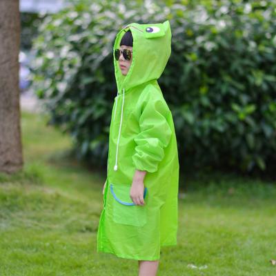 China Single-person Rainwear Cute Cartoon Kids Raincoat Waterproof Polyester Raincoat Outdoor Long Raincoat For Children for sale