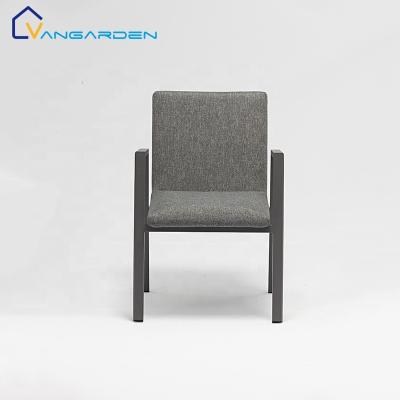 China Weather Furniture Outdoor Comfortable Restaurant Living Room Metal Outdoor Dining Chairs Garden Furniture for sale