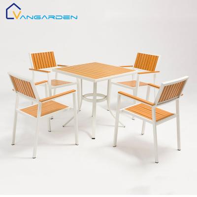 China Outdoor Waterproof Aluminum Garden Outdoor Aluminum Furniture Restaurant Furniture Set for sale