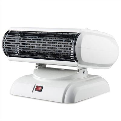 China Hotel Shaking Head Electric Fan Mini Portable PTC Heater Radiator For Home for sale