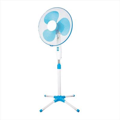 China Hotel Floor Standing Fan And Cooler Cheap Fan Rack AC 220v Electric Home 3 Blade 16inch for sale