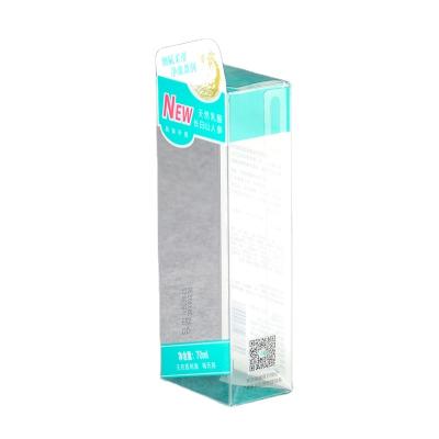 China Wholesale Custom Recyclable Logo Folding Transparent Plastic Daily Peel off Personal Care Product Packaging Box for sale