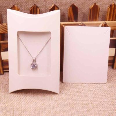 China Custom luxury paper packaging items pillow box/gift ring/earing jewelry/necklace packaging packaging boxes for sale