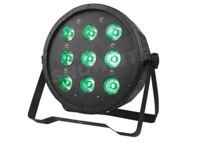 China Las luces llevadas de moda de DJ, 9pcs plástico 10W RGBW llevaron la etapa de la poder del par encienden la luz de la etapa del par del lavado del LED en venta