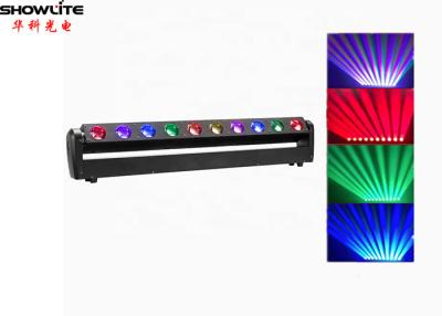 China luz principal de mudanza del club nocturno LED de 10x40w 4in1 RGBW, cabeza móvil del laser del Rgb en venta