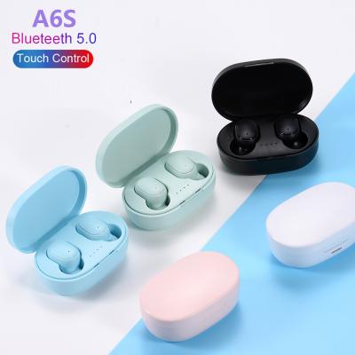 China hot sale In-ear Audifonos A6s Earphone BT5.0 Stereo A6s Stereo A6s Wireless Handsfree High Fidelity Earbuds For Airpod A6s Earbuds for sale