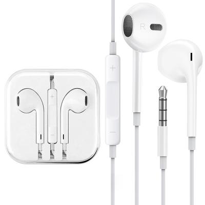 China Good Quality In-Ear Wired Earphone 3.5mm Stereo 1.2m Hand Free In-Ear Earphone Wired For iPhone 5/5s/6/6s Plus With MIC for sale