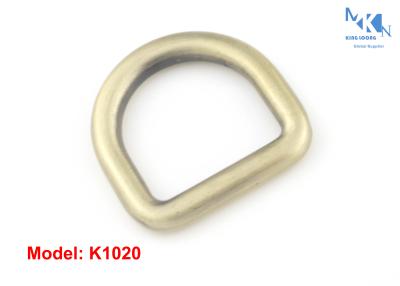 Cina Anelli a D d'ottone della spazzola K1020 20mm dimensione, anelli a D dell'hardware del metallo della borsa per le borse in vendita