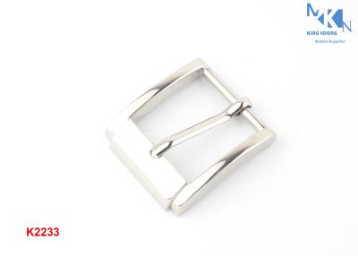 China Casual Zinc Alloy Metal Belt Buckle Nickle Color Plating With Lacquer For Belt for sale