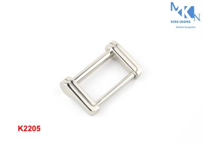 China Zinc Alloy Nickle Color Metal Square Buckle For Skinny Bag ' S Belt 25mm Inner Size for sale