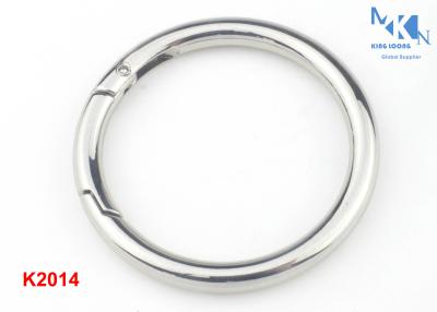 China Frühlings-O-Ring Schnallen-Nickel-Farbe für Kleidung u. Taschen u. innere Durchmesser-Größe der Handtaschen-39mm zu verkaufen