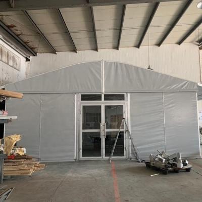 China Long Life Gray Color Arcum Large Temporary Flexible Tent For Sale for sale