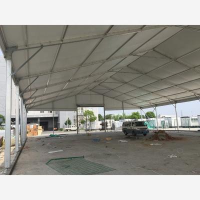 China Large Color Tent Manufacturer China Long Life Temporary Aluminum White Hard Shell Roof Top Bauble Storage Tent for sale