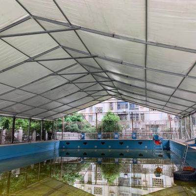 China Long Life Hot Sale Outdoor White Aluminum Pool Party Tents 	Aluminum Alloy Exhibition Tent for sale