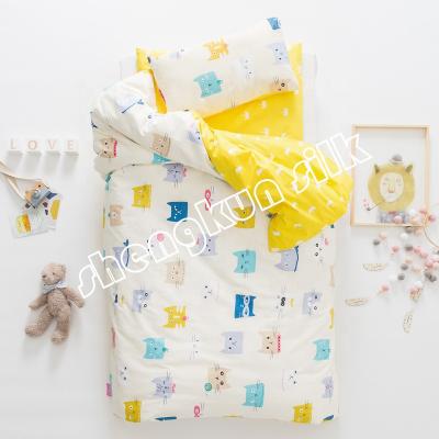 China 100% China Manufacturer Anti-Static Bamboo Child Baby Care Bedding Set Bed Linen Child Pillowcase Quilt Silk Protective Sheet for sale