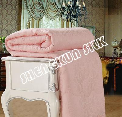 China 100% Real Homemade 6A Mulberry Silk Charmeuse Comforter Quilt Jacquard for sale