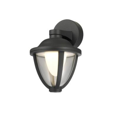 China Modern Polycarbonate PC Aluminum Black Cone Led Light 14w Exterior Wall Modern Wall Light Decor for sale