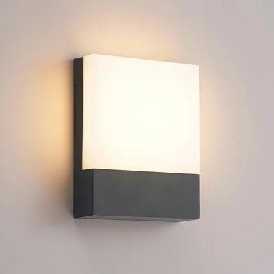 China Modern Waterproof Polycarbonate Flat Surface Mounted Outdoor Led Number Wall Lights for sale