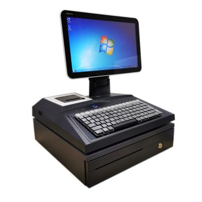 China AK-555 All in 58mm Supermarket / Restaurant System POS One Touch Screen Printer POS With 32G Keyboard for sale