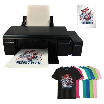 China Garment Shops L1800 Print Head Heat Transfer Sheet Feeding 30cm PET Films Professional Fuser A3 DTF Inkjet Printer For Dark Cotton T-shirt for sale