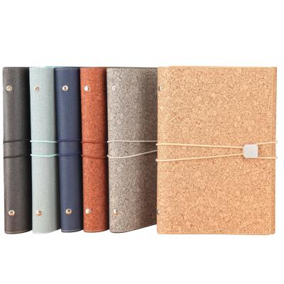 中国 Custom Made Good Quality High Quality PU A5 Cover 3 Leather Hardcover Fold With 6 Ring Binder Notebook 販売のため