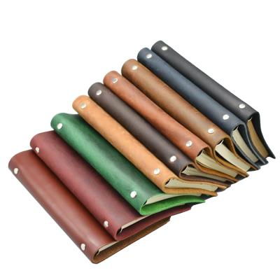 中国 Handmade Genuine Leather A4 Hardcover Notebook - Diary 2021 Refillable Planner Agenda Diary 販売のため