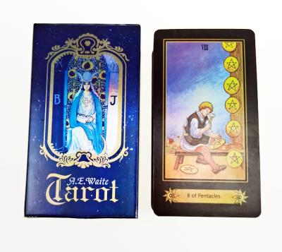 China Wholesale custom printing holographic tarot card paper factory A.E Waite Tarot Cards Deck Tarot Cards Playing Cards Deck en venta