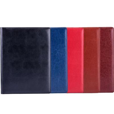 China Custom PU Leather Folder Folder Logo A4 Business Folder Office Stationery Folder à venda