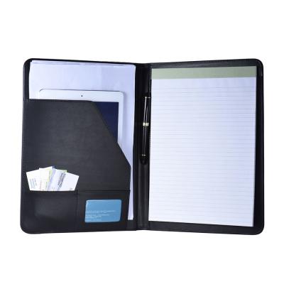 China PU Leather File Folder A4 Administrative Size Business Folder Organizer Folder Bag Padfolio Leather Document Case en venta