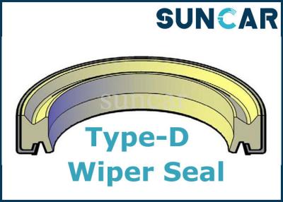 China Press-in Single Lip Type D Hydraulic Wiper Seal for sale